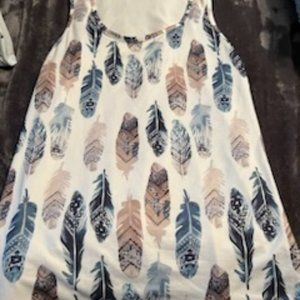 Shein Feather Tank Top Size Medium